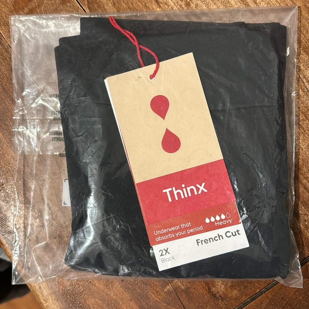 Thinx French Cut Size 2X Period Underwear.